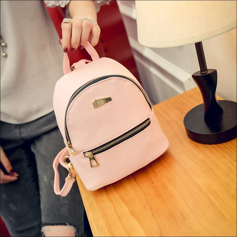Foikvoon Candy Bags Alligator Mini Backpack For Women Leather Mochilas School Bag | Багаж и сумки