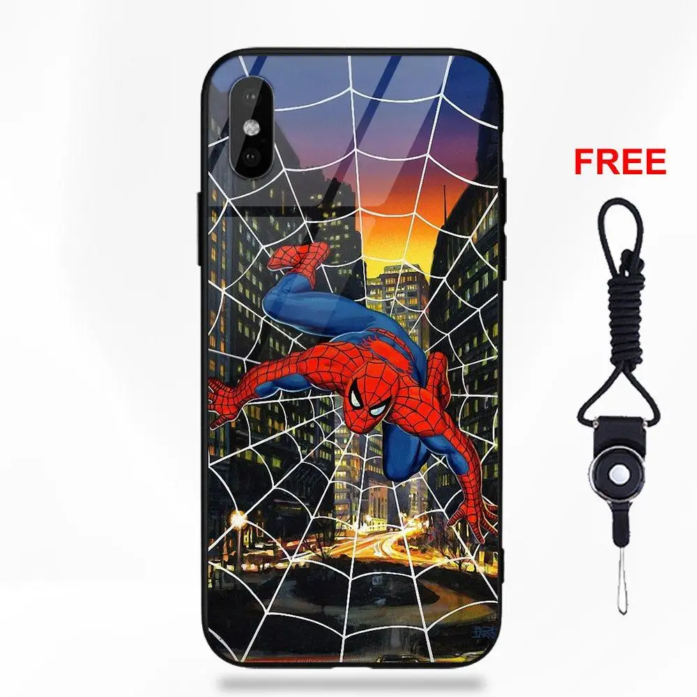 Vvcqod Comics Spider Man Venom для Apple iPhone 5 5C 5S SE 6 6S 7 8 Plus X XS Max XR Мягкий ТПУ оправа закаленное