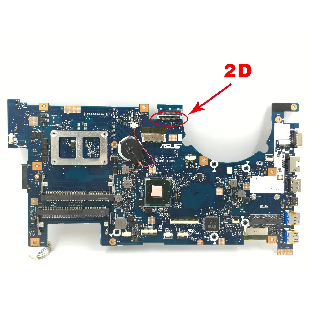 Материнская плата KEFU для ноутбука ASUS G75VW G75V G75VX 2D HM65 DDR3 протестированная на 100%