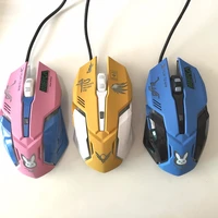 6 buttons gaming breathing led backlit gaming mice d va reaper wired usb computer mouse for pc mac overwatch gamers