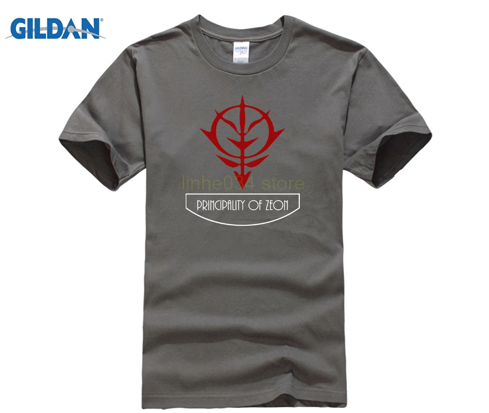 Gundam Principality of Zeon Earth Federation футболка с аниме Забавные футболки хлопковые топы