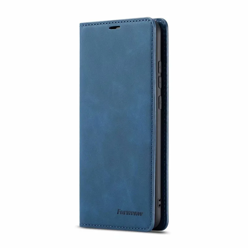 Синий Кожаный винтажный Чехол для Honor 10 Lite, чехол для Huawei Honor 10i, чехлы с откидывающейся магнитной застежкой, чехлы-бумажники для Huawei P Smart, чехол - Цвет: Синий