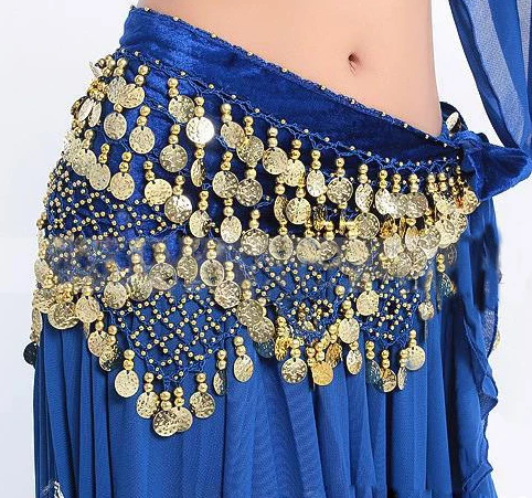 Cheap Dancewear Women Training Clothing Triangle Hip Scarf Colorful Rhinestone Adjustable Fit 300 Gold Coins Belly Dance | Тематическая