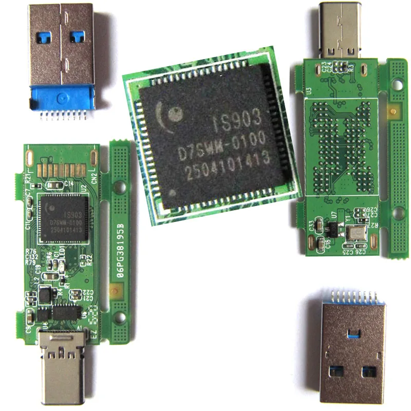 ETPCBAKIT USB флеш накопитель с двумя портами IS903 BGA132/152/136 накопители USB3.0 Type C DIY UFD наборы