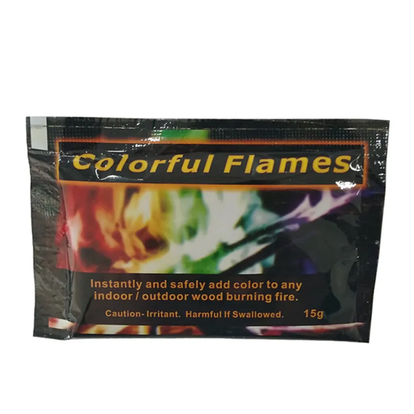 15 г мистические огненные цветные Пламенные пакетики для костра камин яма патио