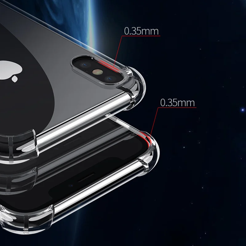 Силиконовый чехол для iPhone 7 Plus 8 6 6S Plus 5 5S SE мягкий прозрачный чехол для iPhone 11 Pro XS MAX XR 9 10 Funda