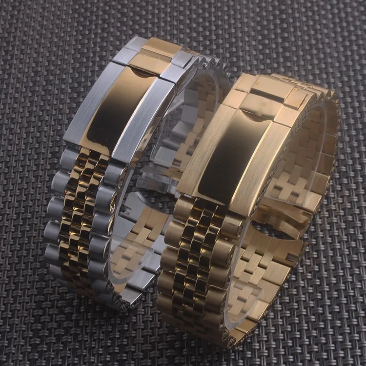 Сменный юбилейный браслет из нержавеющей стали для часов Datejust 20 мм|Ремешки часов|