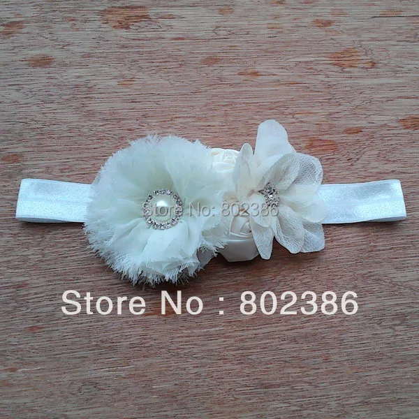 Повязка на голову цвета слоновой кости|headbands free shipping|shabby chic headbandsshabby headband |