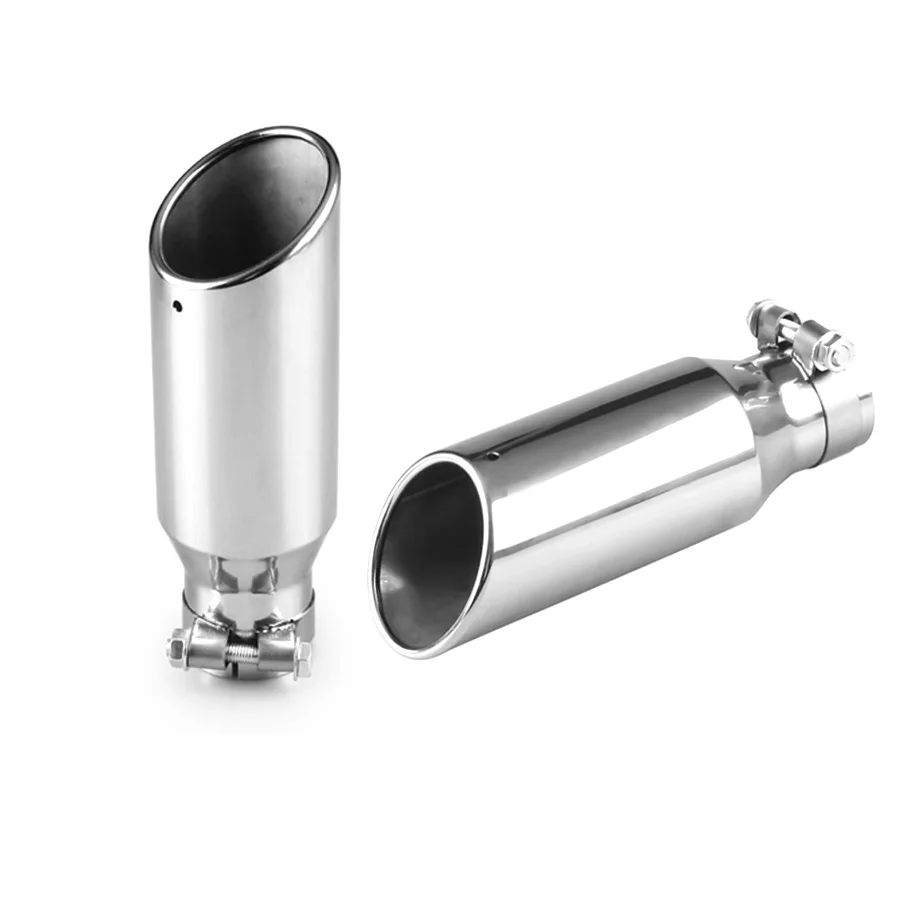 

10.3" Stainless Steel Car Exhaust Muffler Tip Pipe 2.5" Inlet 3" Outlet Universal Silver