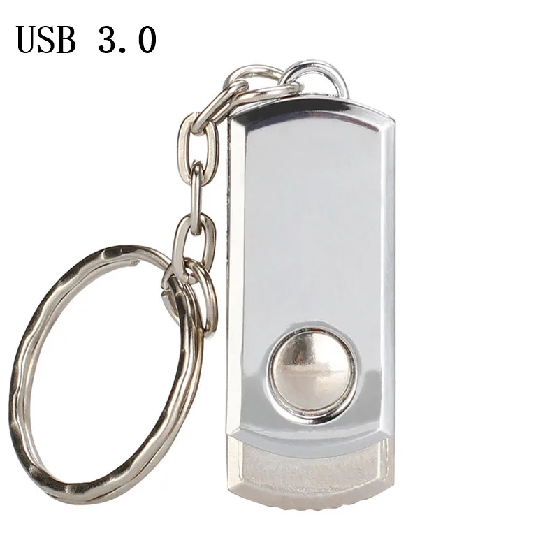 USB 2.0 Вращающийся usb флеш-накопитель высокоскоростной водонепроницаемый USB 2,0 Флешка 4 ГБ 8 ГБ 16 ГБ 32 ГБ 64 ГБ 128 ГБ флеш-память металлический свободный логотип - Цвет: USB 2.0