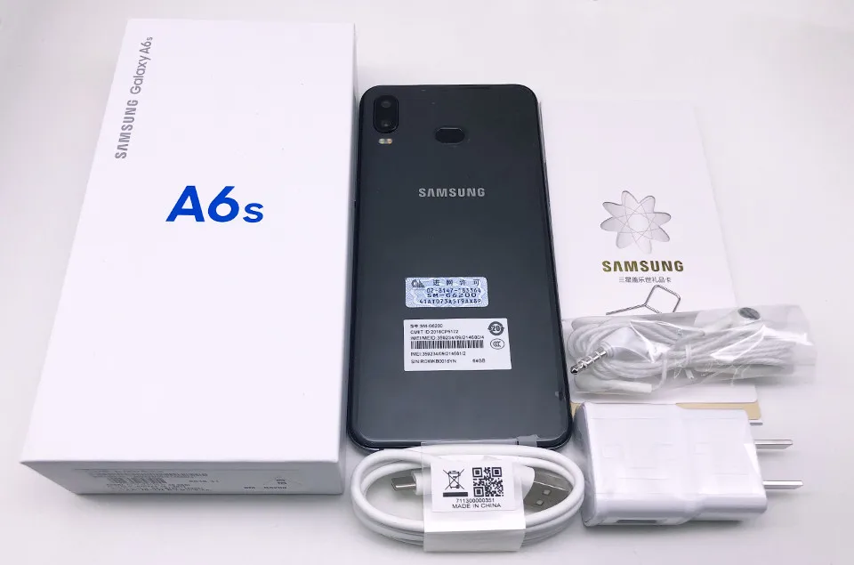Смартфон samsung Galaxy A6s G6200 6," 6 ГБ ОЗУ 64 Гб/128 Гб ПЗУ Восьмиядерный мобильный телефон Snapdragon 660 3300 мАч Мобильный телефон Android