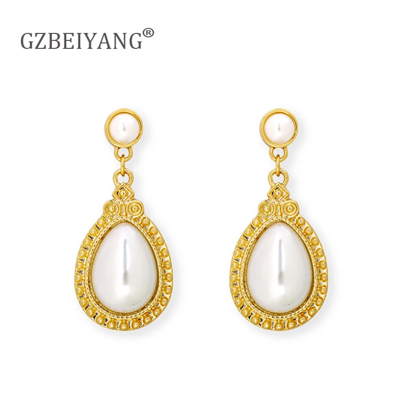 GZBEIYANG 2019 Популярные литературные безделушки Эффектные серьги для сплава
