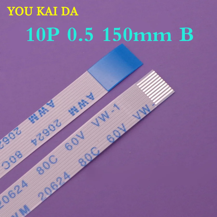 Гибкий плоский кабель FFC FPC 5 шт. 0 мм шаг 10 pin B обратный/анизотроп длина 150 ширина