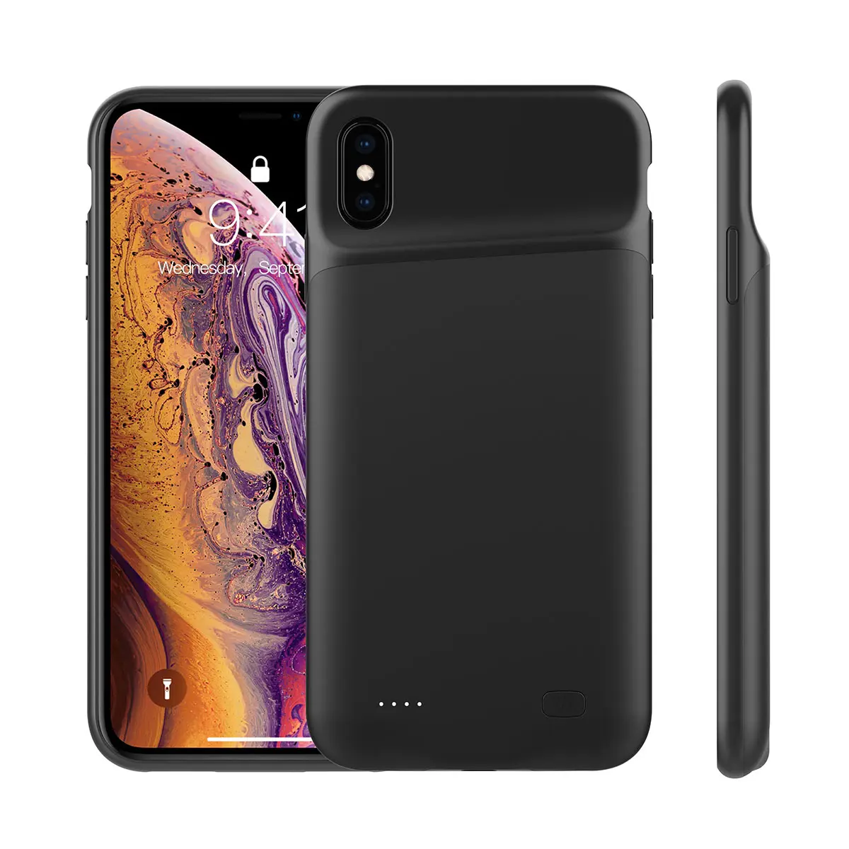 Для iPhone Xs Max 5200 мАч зарядное устройство чехол бампер с аудио запасным зарядным