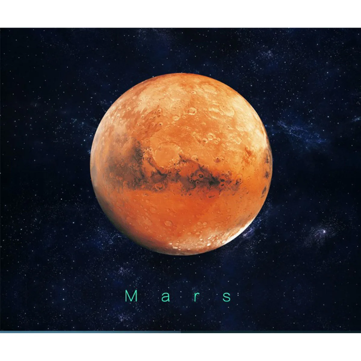 Влагостойкие Светящиеся в темноте креативные Настенные 3D наклейки Mars 30 см