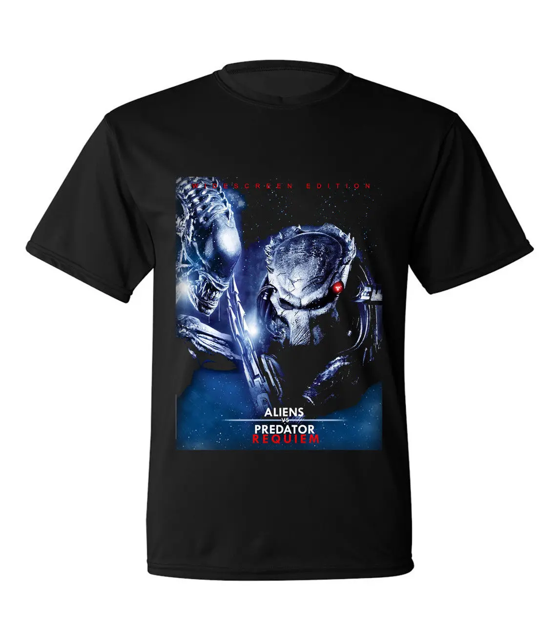 Хищник против Чужой Футболка фильм Черный Sz S-2XL | Мужская одежда