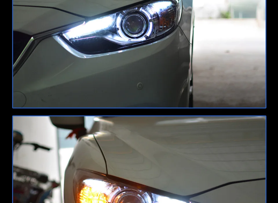 АКД стайлинга автомобилей для Mazda 6 фары 2013- Mazda6 Atenza светодиодный фары DRL HID фара ангельский глаз Bi Xenon аксессуары