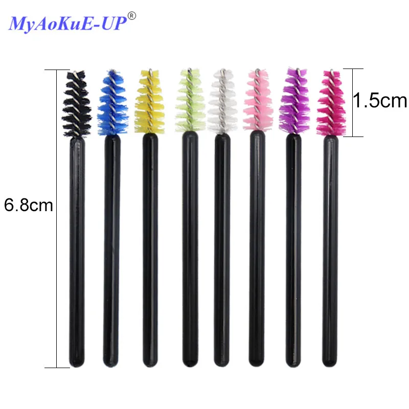 1000 pcs Mini Disposable Mascara Wands Applicator Eyelash Brushes Extension Makeup | Красота и здоровье