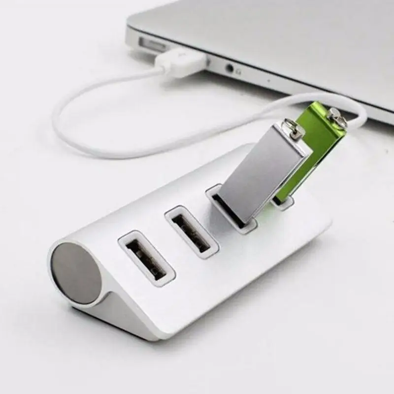 Высокое качество 4 портовый Usb 2 0 Multi Hub разветвитель Алюминий адаптер высокое