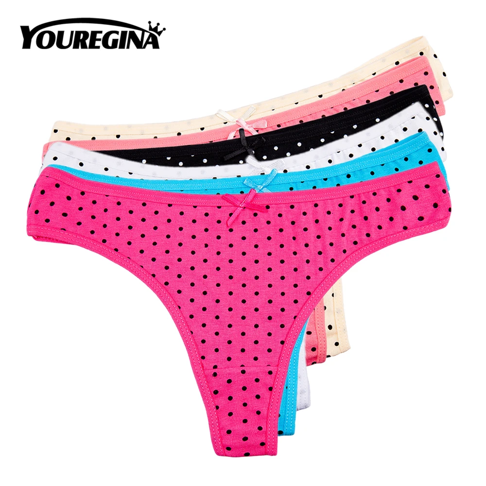 YOUREGINA женское сексуальное хлопковое бикини стринги нижнее белье трусики с