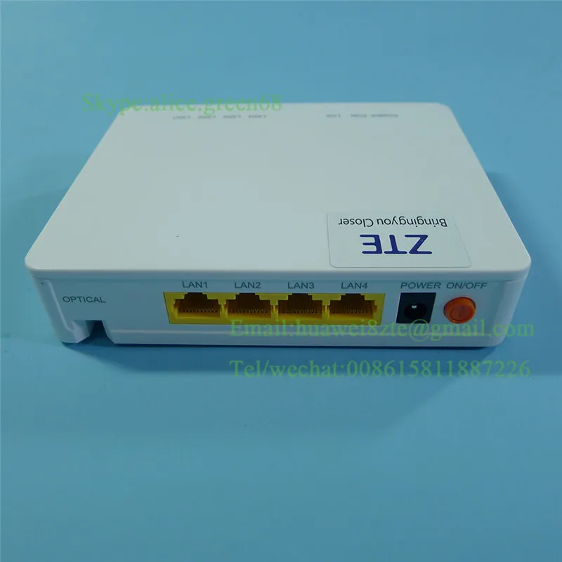 Терминал ZTE GPON ONU F633 с портами 1GE + 3FE LAN английский интерфейс