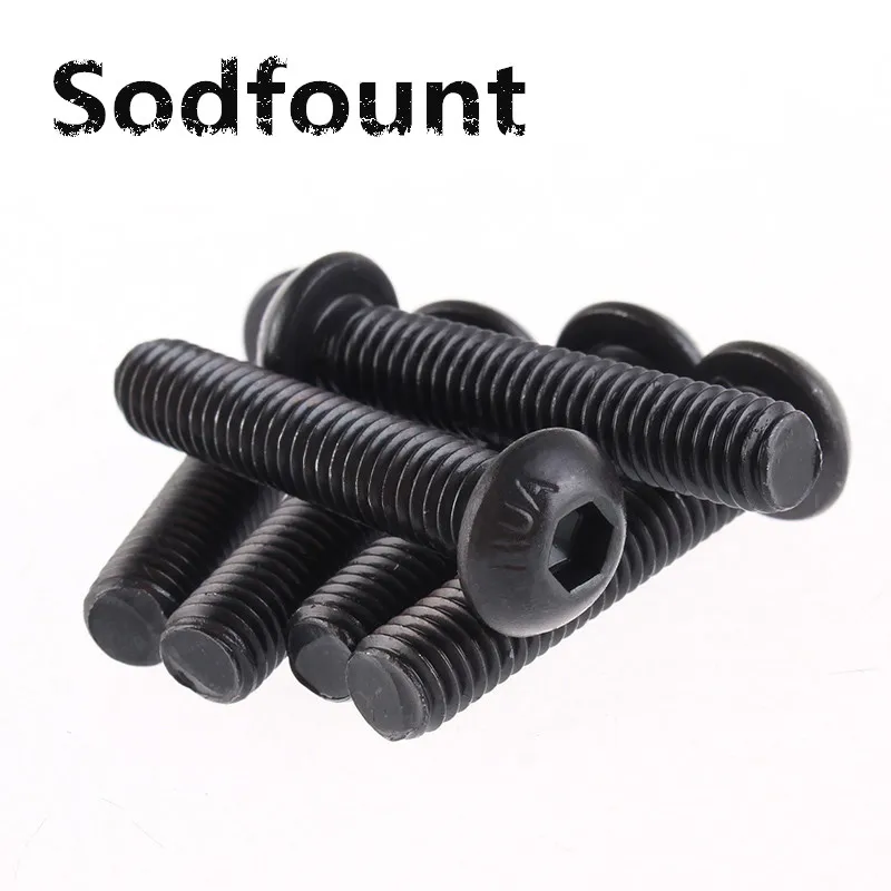 100 шт. M2/M2.5/M3/M4 yuan чашка полукруглая головка для сковороды черный класс 10 9