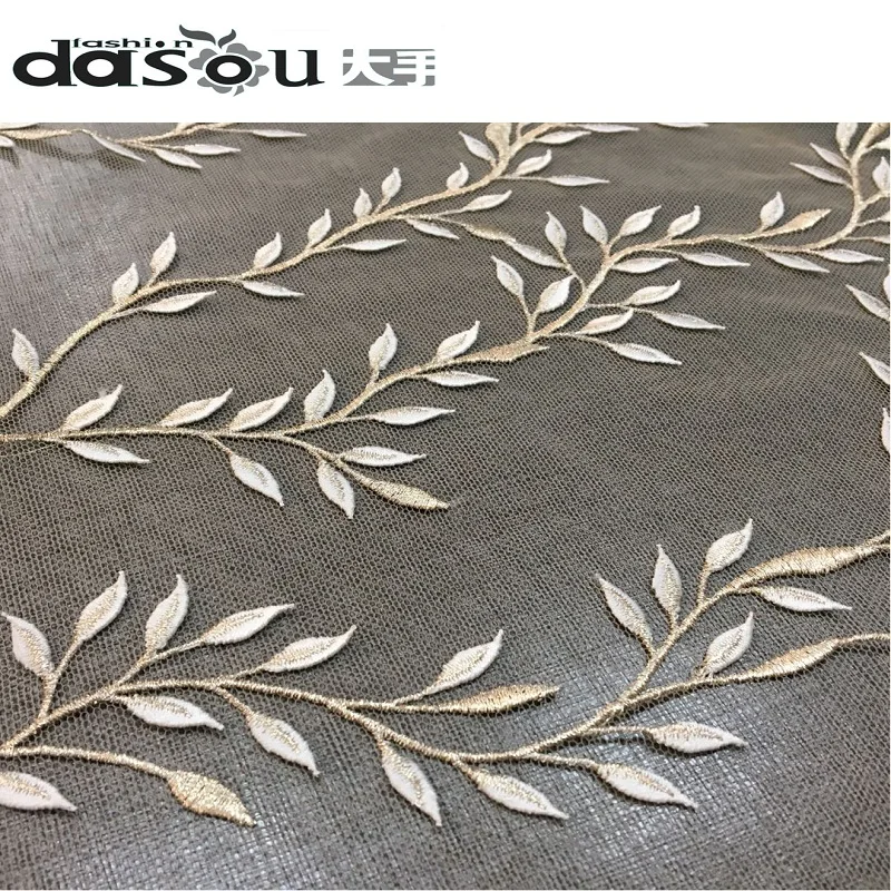 3D Embroidery Short 1 Yard Evening Wedding Dresses Fabric Special DIY Hand Make | Дом и сад
