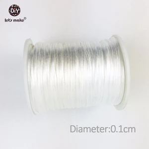 4 шт., атласный нейлоновый шнур для прорезывания зубов