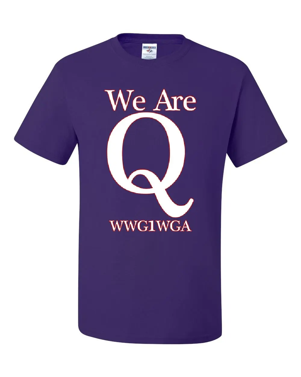 We Are Q WWG1WGA футболка с надписью Where Go One All QANON Trump классная Повседневная Мужская