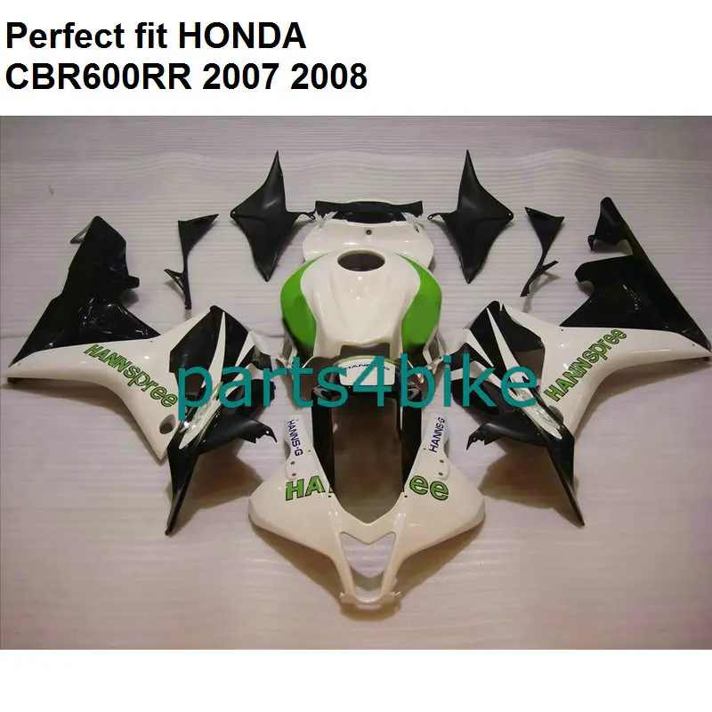 

ABS plastic fairing for Honda white black CBR 600RR 07 08 fairings kit CBR600RR 2007 2008 SZ45