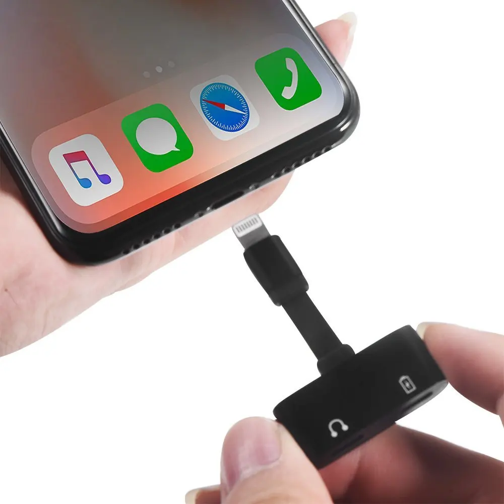 HBUDS 2 в 1 для адаптера молнии iPhone 7 зарядки адаптер 8 Plus 10 X Зарядное устройство