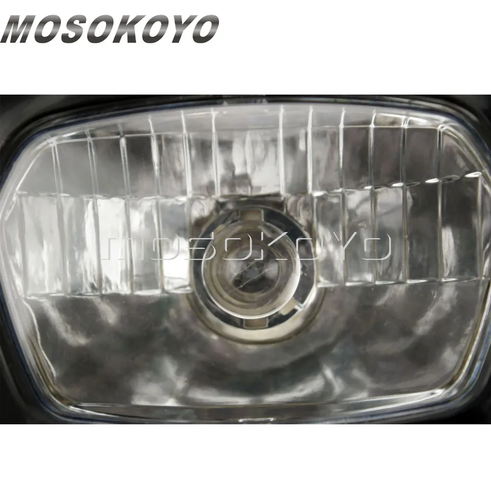 Черная фара для мотокросса эндуро двойная гоночная Honda CRF Yamaha WR TTR Suzuki DRM Kawasaki KLX