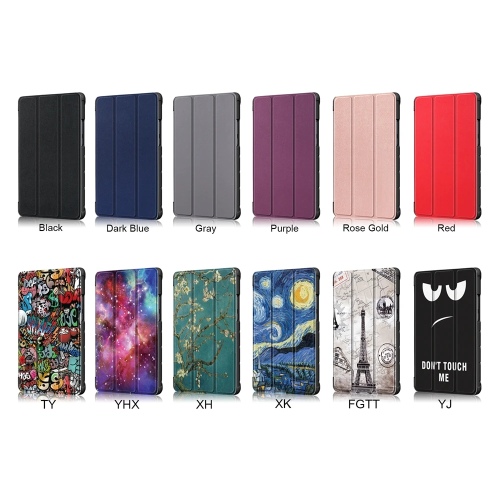 

Ultra Slim Painted PU Leather Flip Stand Tablet Cover For Huawei MediaPad M5 Lite 8.0 inch JDN2-W09 JDN2-AL00 Case