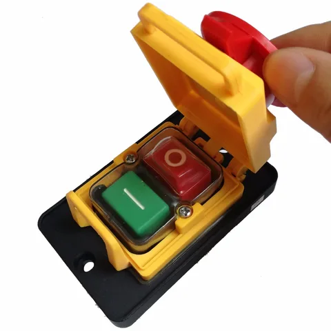 Электромагнитные кнопочные выключатели питания KJD22 4 контакта IP54 250VAC 12 (10) A 5E4 вкл/выкл