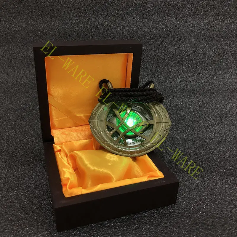Cattoys 1:1 Doctor stranna Eye Of Agamotto Амулет подвеска экшн фигурка ожерелье светодиодный свет