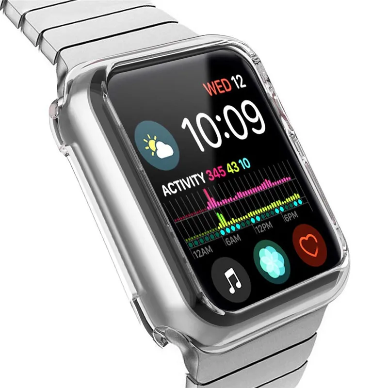 Чехол для Apple Watch серии 4 40 мм 44 мягкий ТПУ бампер прозрачный чехол s совместим с iWatch