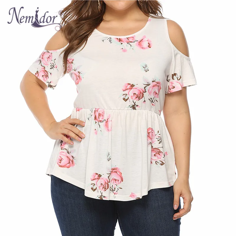 Nemidor/женская Повседневная футболка с коротким рукавом и круглым вырезом футболки