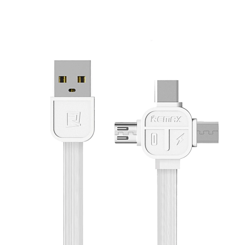 REMAX 3 в 1 TPE usb кабель type C кабель для Micro USB для xiaomi Быстрая зарядка передачи данных зарядное устройство 8pin кабель для iphone 6 7 8