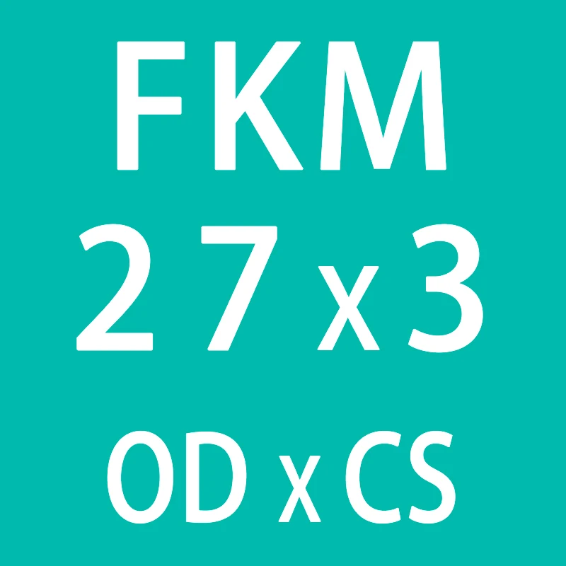 5 шт./лот резиновое кольцо зеленый FKM уплотнительное кольцо OD21/22/23/24/25/26/27/28/29/30*3 мм Толщина уплотнительное кольцо масло для уплотнения кольцо топлива прокладка шайба - Цвет: OD27mm
