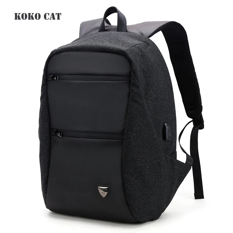 Рюкзак для ноутбука с usb зарядкой противокражный Мужской Дорожный рюкзак