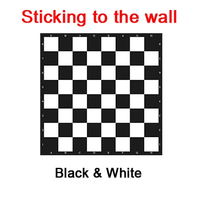 Sticking To The Wall Изысканный Магнитный из ЭВА(этиленвинилацетат) твердый набор пластиковых шахмат Портативный железный дискеты детский подарок головоломка прилипающая к стене настольные игры - Цвет: Sticking To The Wall