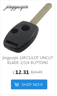 Jingyuqin 10 шт./лот 3/4BTN дистанционный Брелок оболочка для hyundai HB20 SANTA FE IX35 IX45 Accent I40 откидной складной чехол для ключей
