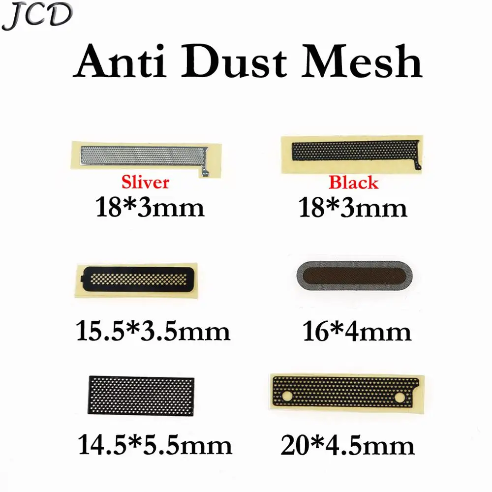 JCD 18*3/15 5*3 5/16*4/14 5*5 5/20*4 5 мм клейкие наушники для наушников Противопыльный экран