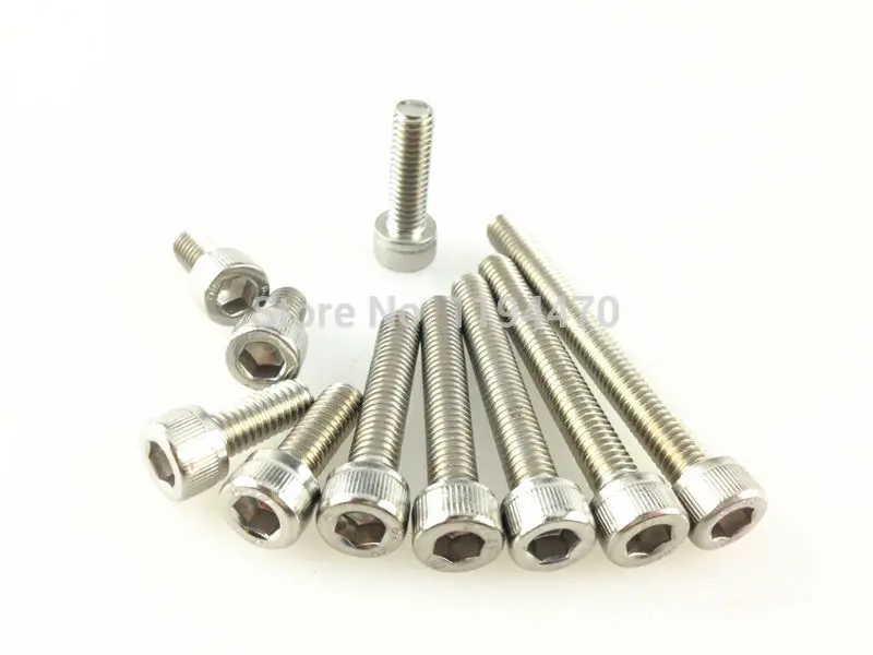 

100pcs/Lot Metric M4 DIN912 304 Stainless Steel A2 Hex Socket Head Cap Screw Bolts