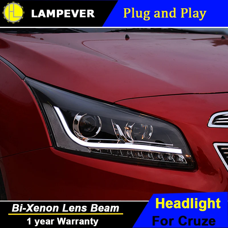 Lampever автомобильный классический Chevrolet Cruze головной светильник s светодиодный бар