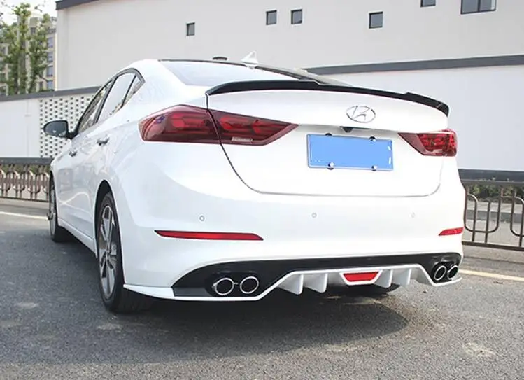 Для hyundai ELANTRA обвес спойлер- для ELANTRA ABS задний спойлер передний бампер диффузор защитные бамперы