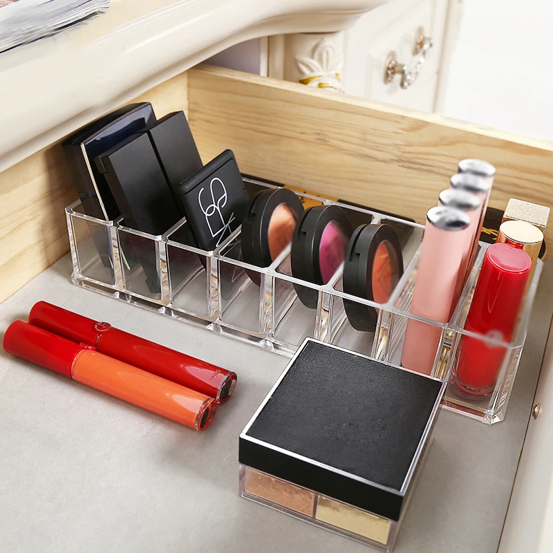 Компактная пудра Румяна для глаз держатель макияж Чехол Органайзер хранения