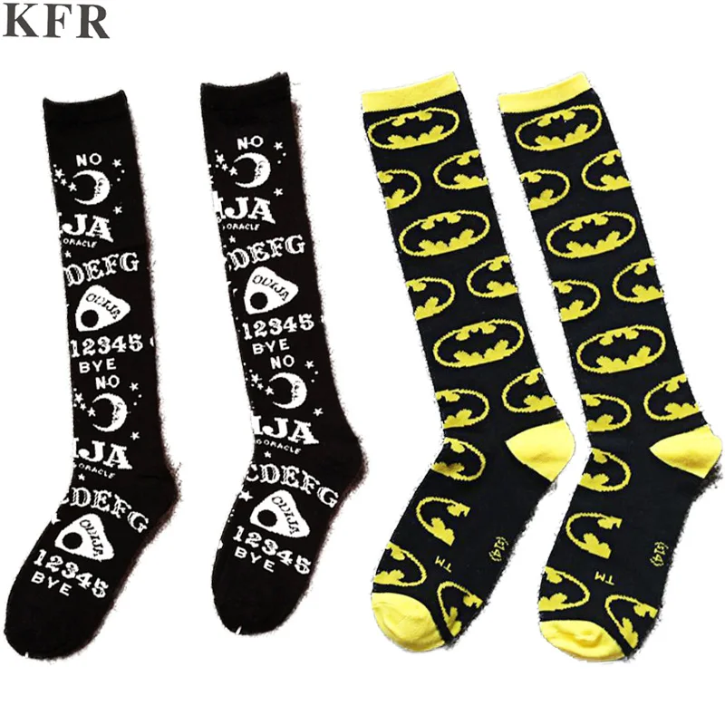 Гольфы женские хлопковые черные модные с надписями забавные 2019|Носки| |