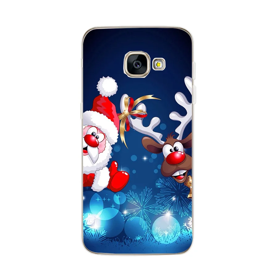 Рождество для Samsung A5 2017 Чехол Мягкий силиконовый чехол Galaxy A3 J5 S8 S9 Plus A8 2018 Fundas |