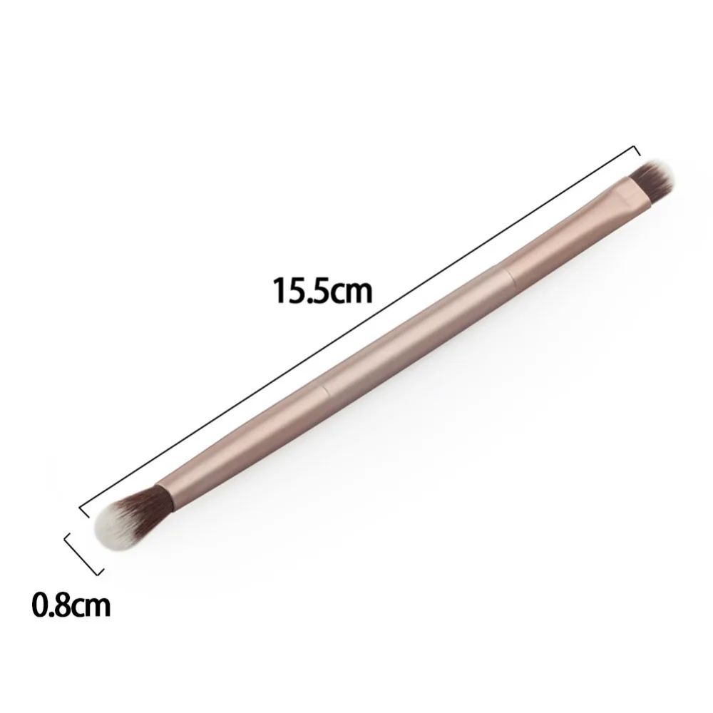 1 шт. кисть для глаз с двойной головкой теней бровей ресниц нейлоновая волос